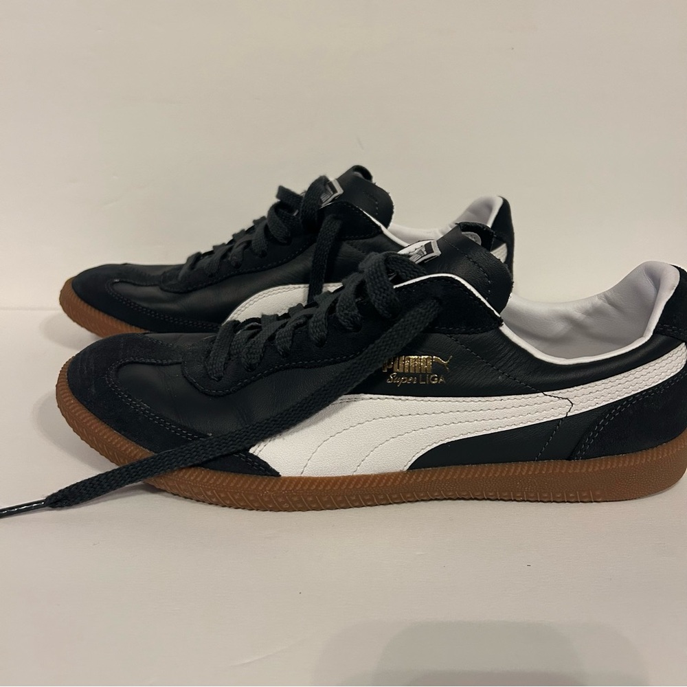PUMA Super Liga OG Navy White Retro Men’s Fashion Sneakers - Size 10